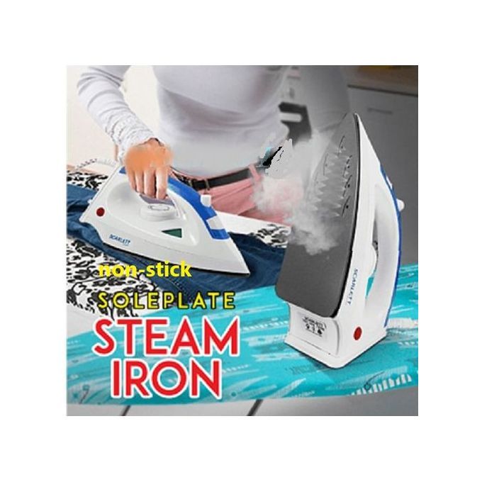 Scarlet Steam Iron Box With Nonstick Soleplate