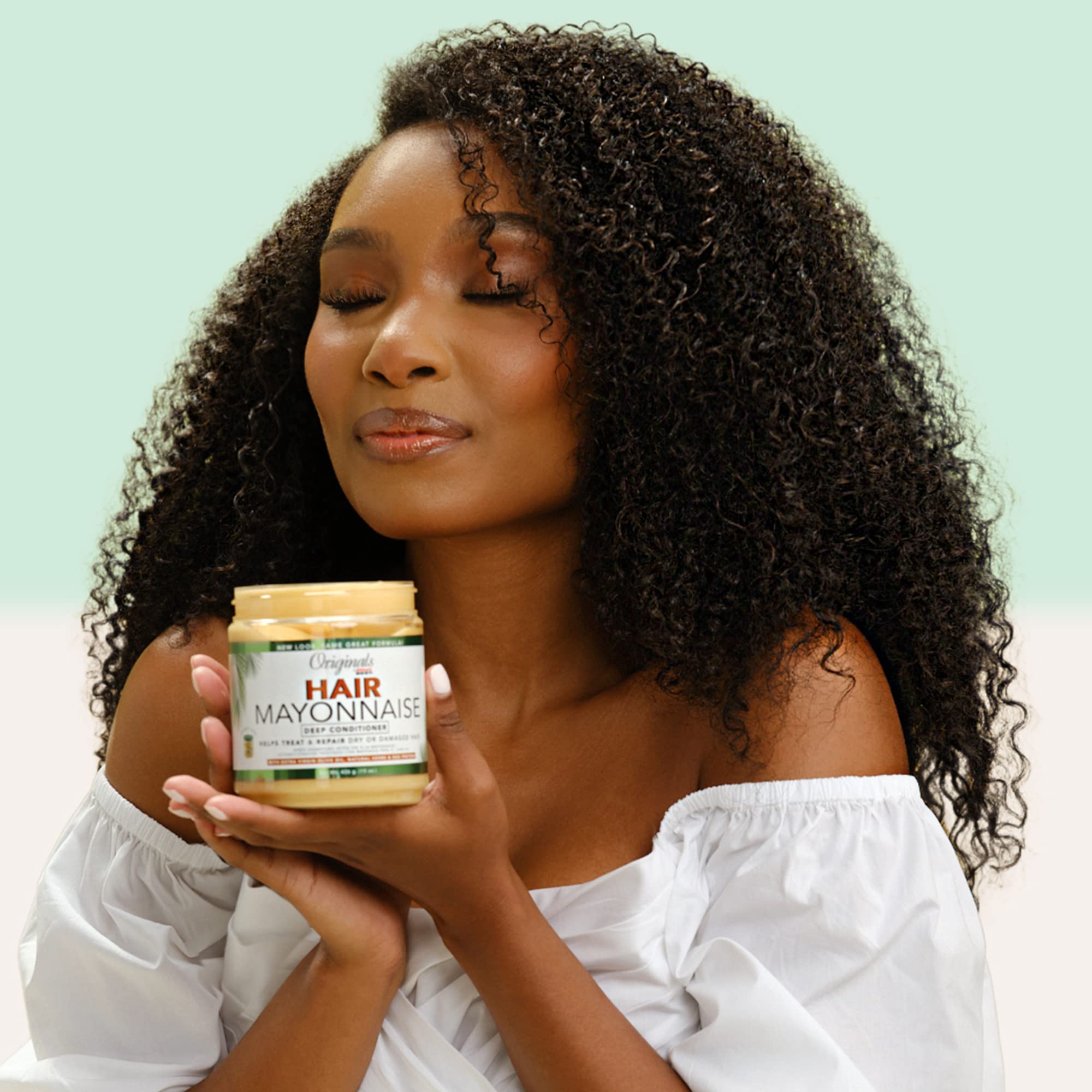 Originals By Africa's Best Hair Mayonnaise Conditioner, Enriched with Natural Botanical Herbal Extracts and Olive Oil to Deep Condition and Repair.