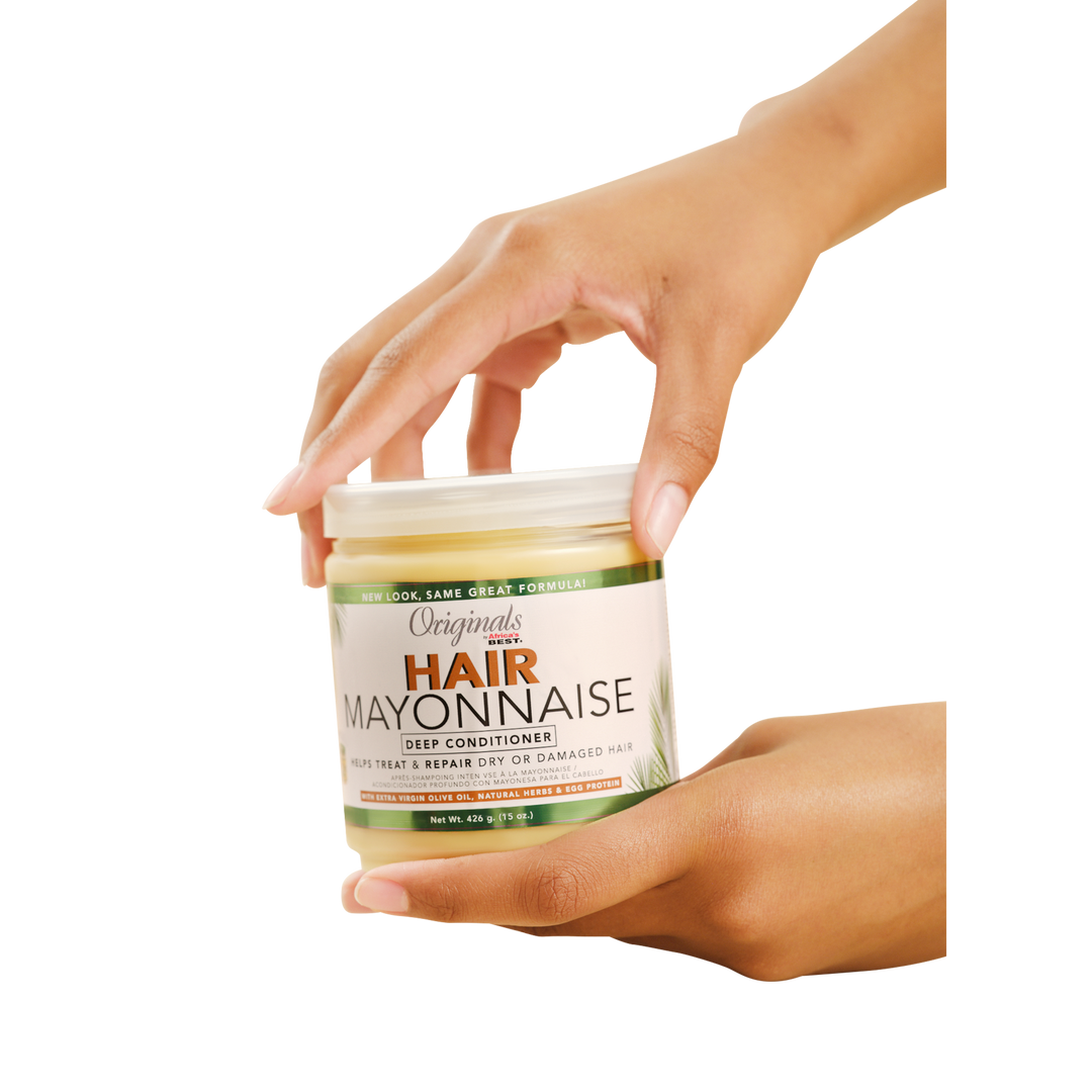 Originals By Africa's Best Hair Mayonnaise Conditioner, Enriched with Natural Botanical Herbal Extracts and Olive Oil to Deep Condition and Repair.