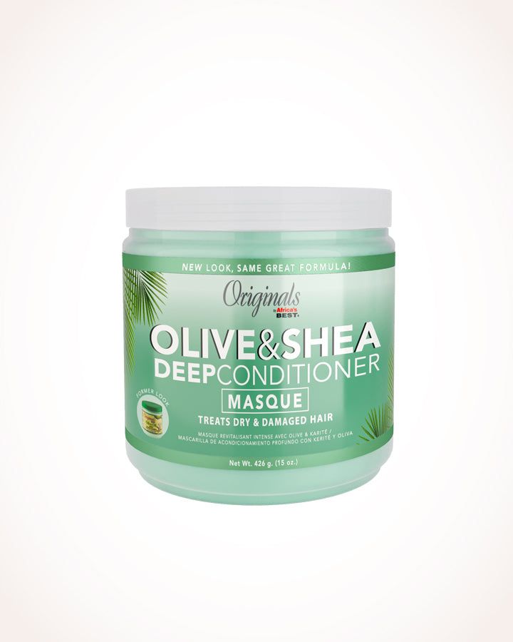 Originals by Africa's Best Olive Oil Deep Conditioner Treatment, For Weak Damaged Hair, Provides Conditioning & Moisturizing For All Hair Types