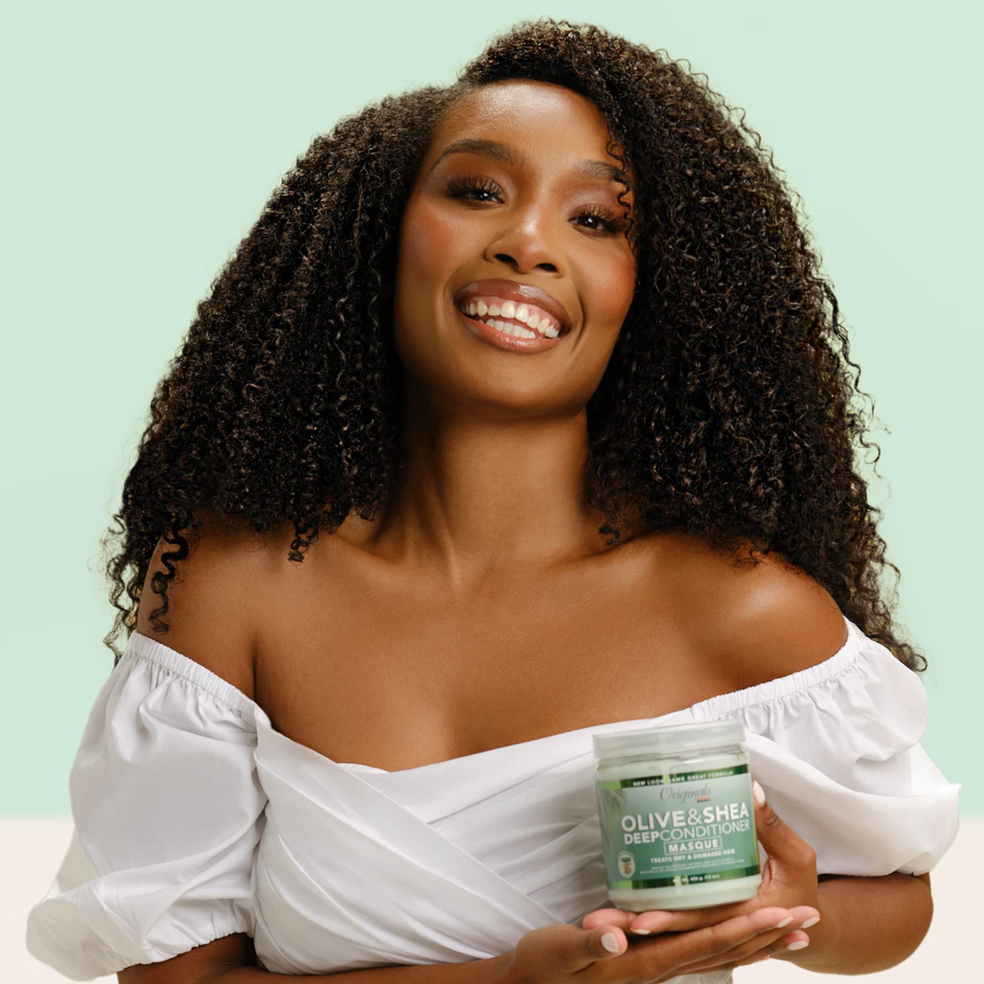 Originals by Africa's Best Olive Oil Deep Conditioner Treatment, For Weak Damaged Hair, Provides Conditioning & Moisturizing For All Hair Types