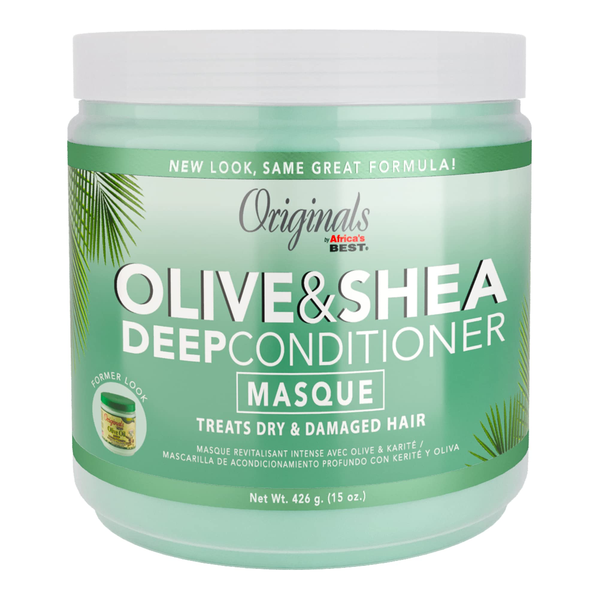 Originals by Africa's Best Olive Oil Deep Conditioner Treatment, For Weak Damaged Hair, Provides Conditioning & Moisturizing For All Hair Types