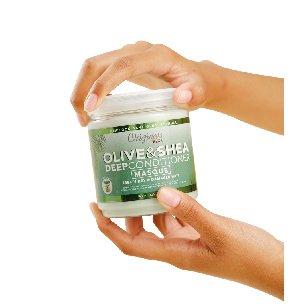 Originals by Africa's Best Olive Oil Deep Conditioner Treatment, For Weak Damaged Hair, Provides Conditioning & Moisturizing For All Hair Types