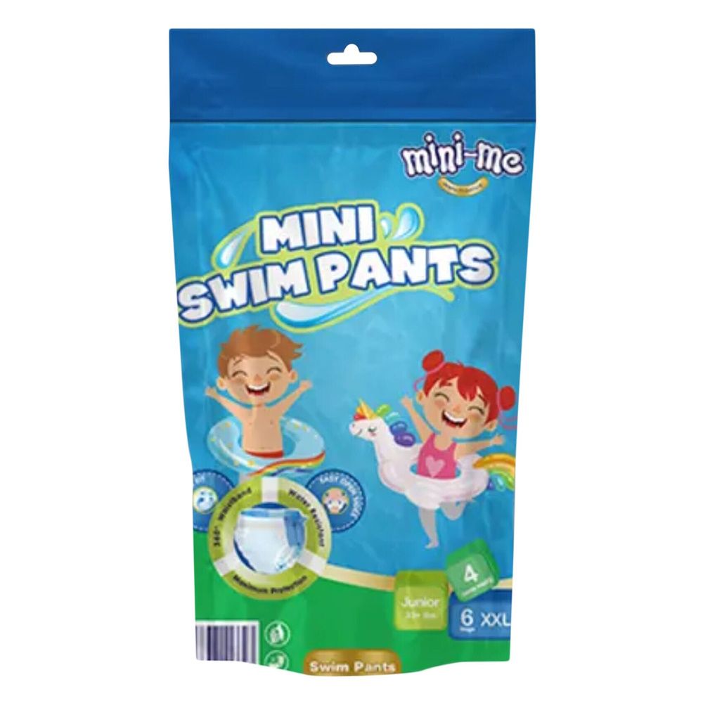 Mini-Me Swim Disposable Pants – XXLarge; 360 degree stretchy waistband provides an all-around stretchy fit that fits like swimwear