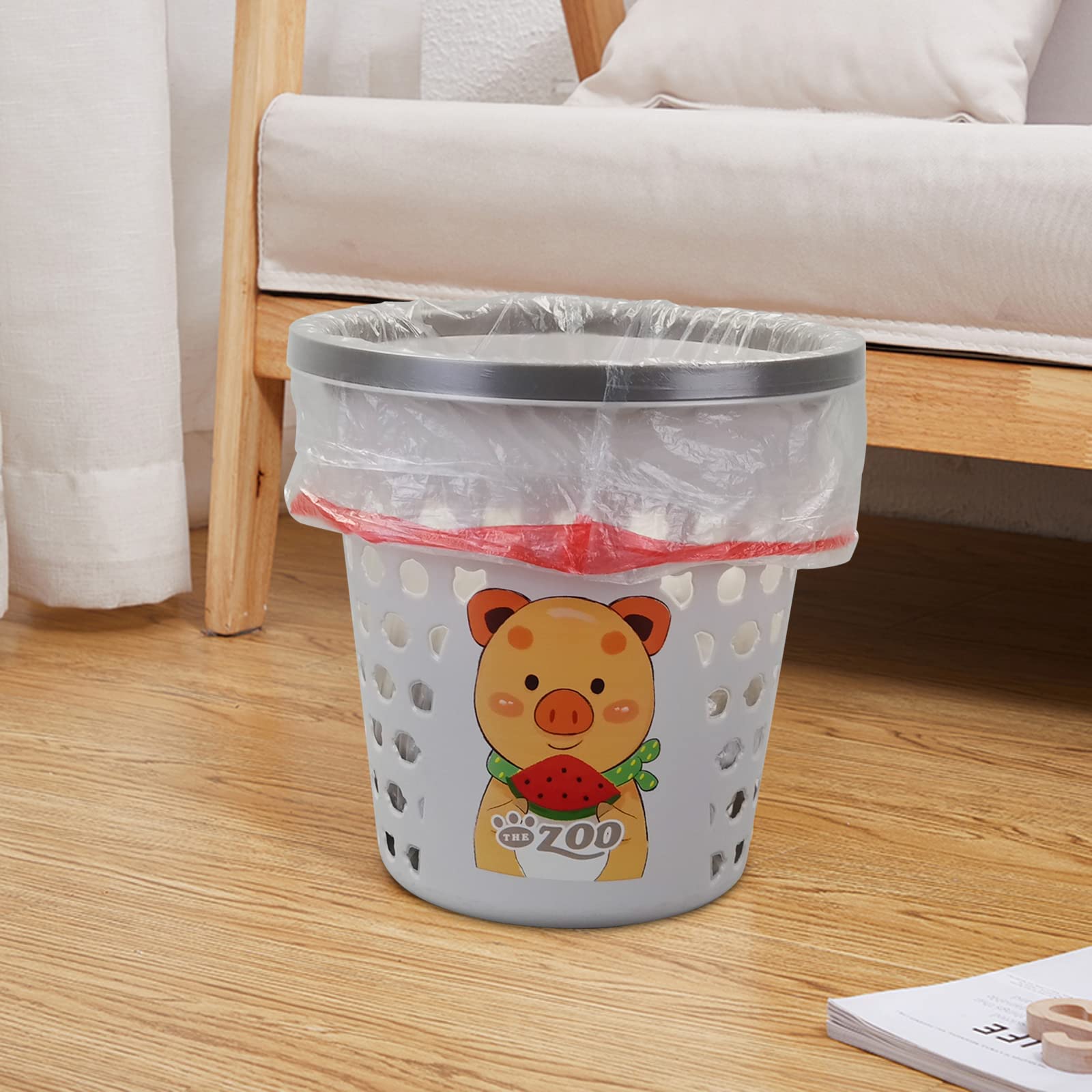 Drawstring Trash Bag 400GSM 15's 450*500; Heavy Duty Construction, Leak Proof &Tear Resistance; Drawstring Closure Design for Convenient Carry