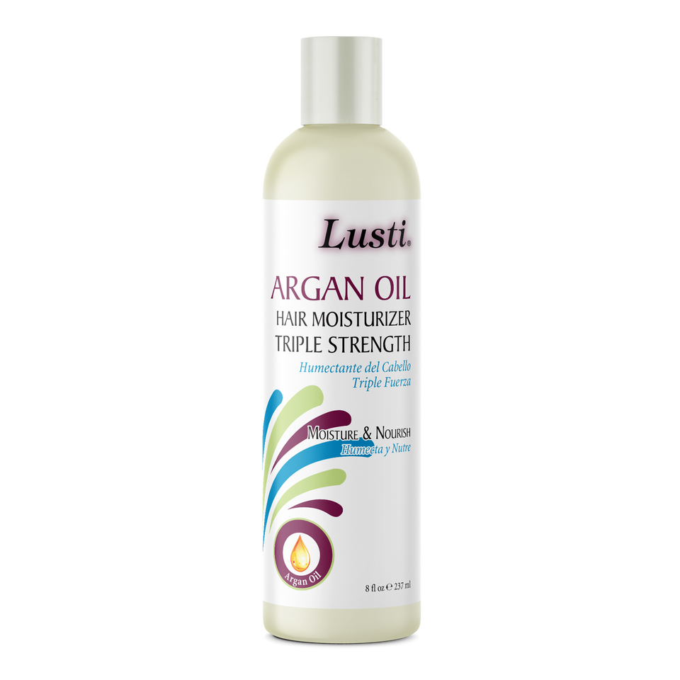 Lustu Argan Oil Hair Moisturizer Triple Strength - Moisture,Nourish and eliminates Dryness Completely 237 ml