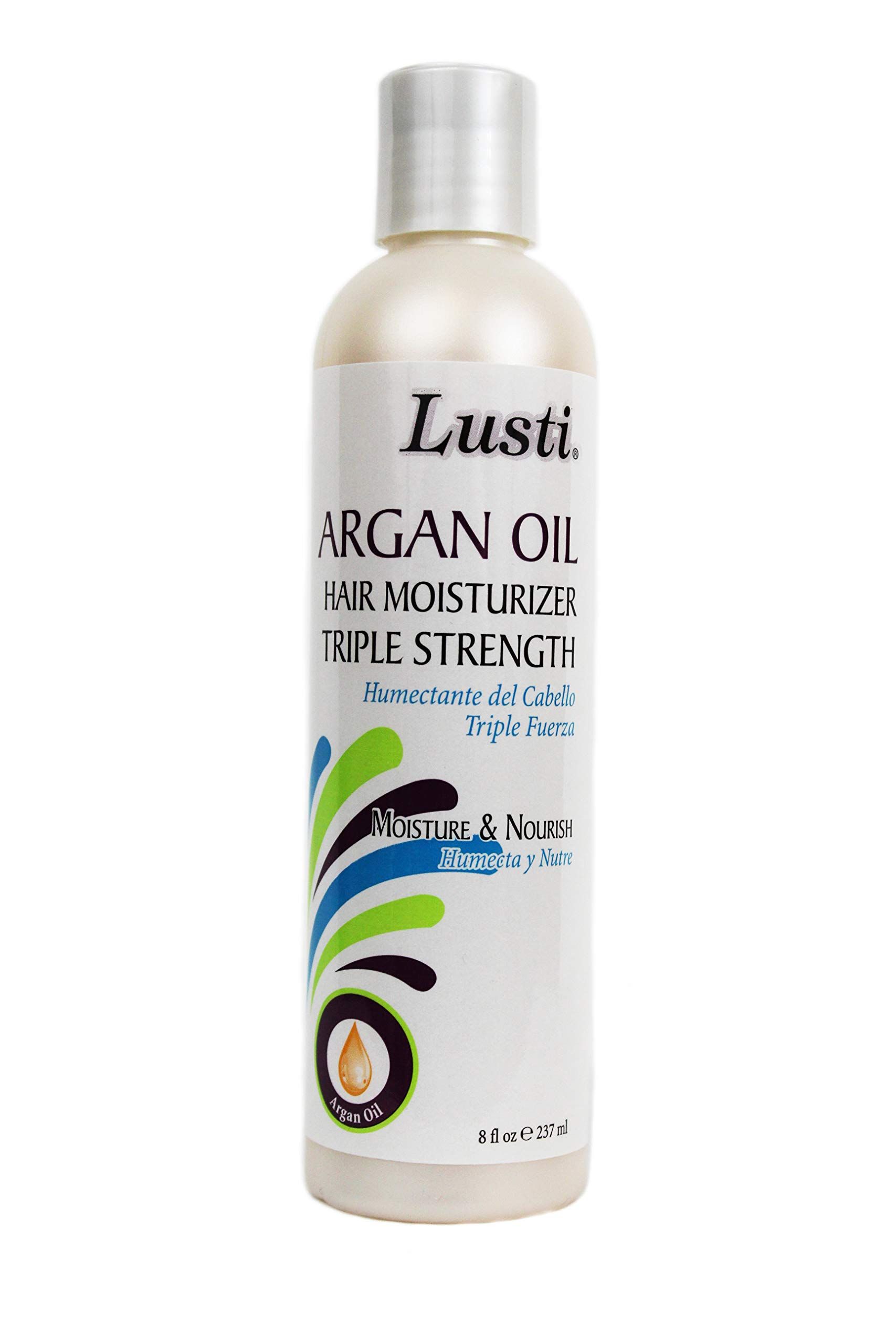 Lustu Argan Oil Hair Moisturizer Triple Strength - Moisture,Nourish and eliminates Dryness Completely 237 ml
