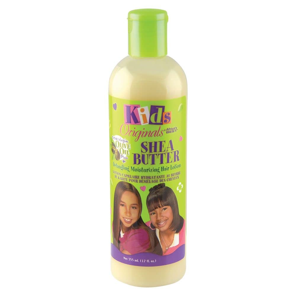 Originals by Africa's Best Kids Shea Butter Detangling Moisturizing Hair Lotion, Enriched with Extra Virgin Olive Oil, Petrolatum and Mineral Oil Free,