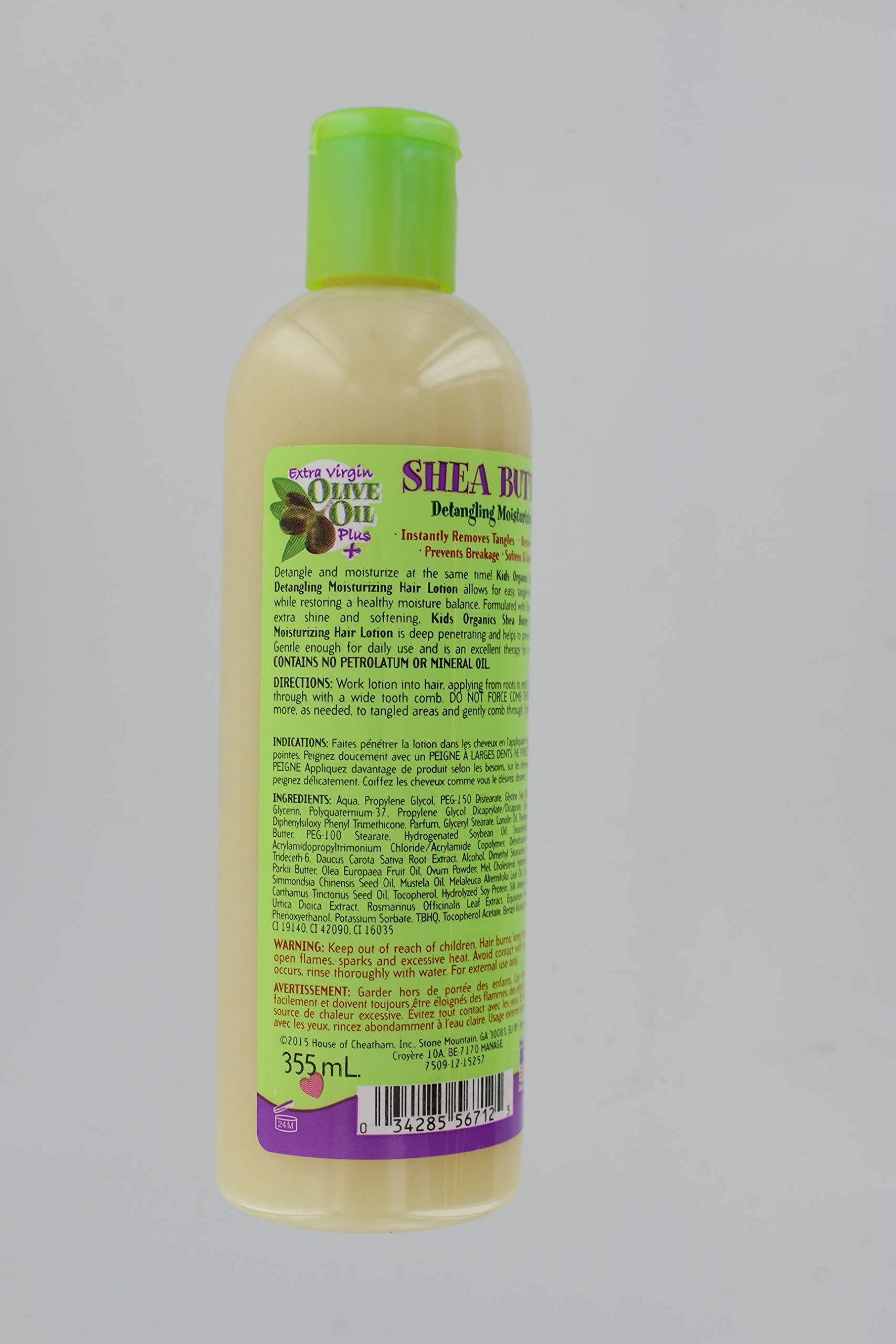 Originals by Africa's Best Kids Shea Butter Detangling Moisturizing Hair Lotion, Enriched with Extra Virgin Olive Oil, Petrolatum and Mineral Oil Free,