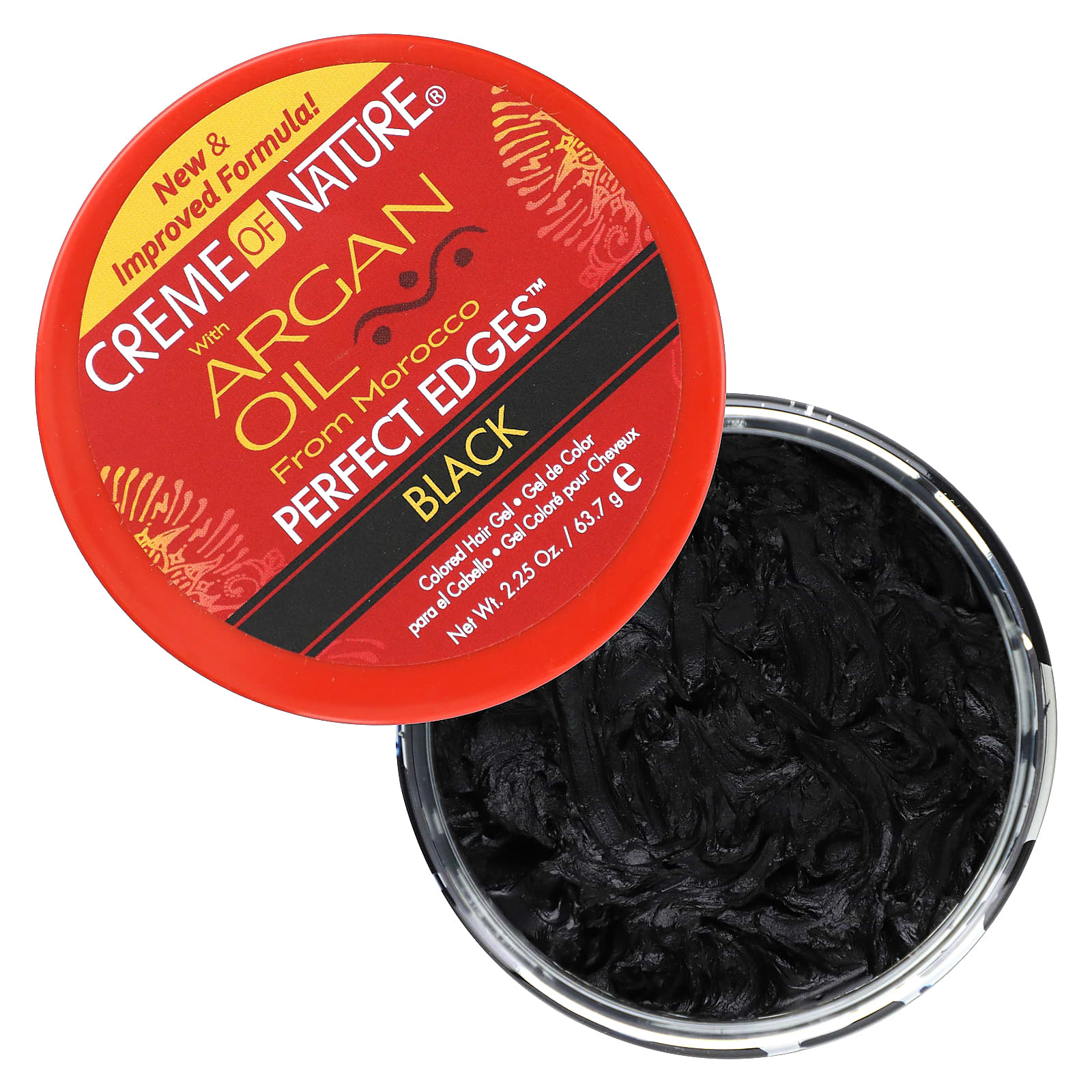 Creme Of Nature Argan Oil Perfect Edges Edge Control Gel- Black 63.7g