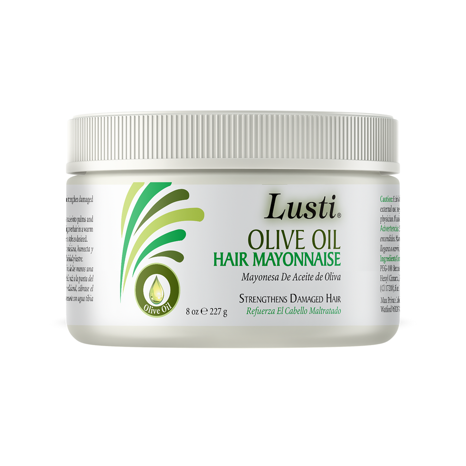 Lusti Organics Olive Oil Hair Mayonnaise  227g  (It rejuvenates fragile hair by increasing elasticity, manageability and sheen.)