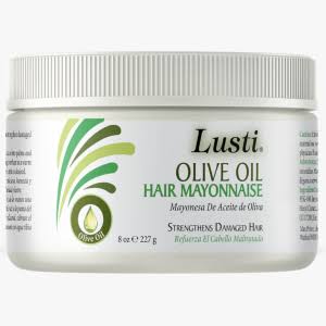 Lusti Organics Olive Oil Hair Mayonnaise  227g  (It rejuvenates fragile hair by increasing elasticity, manageability and sheen.)