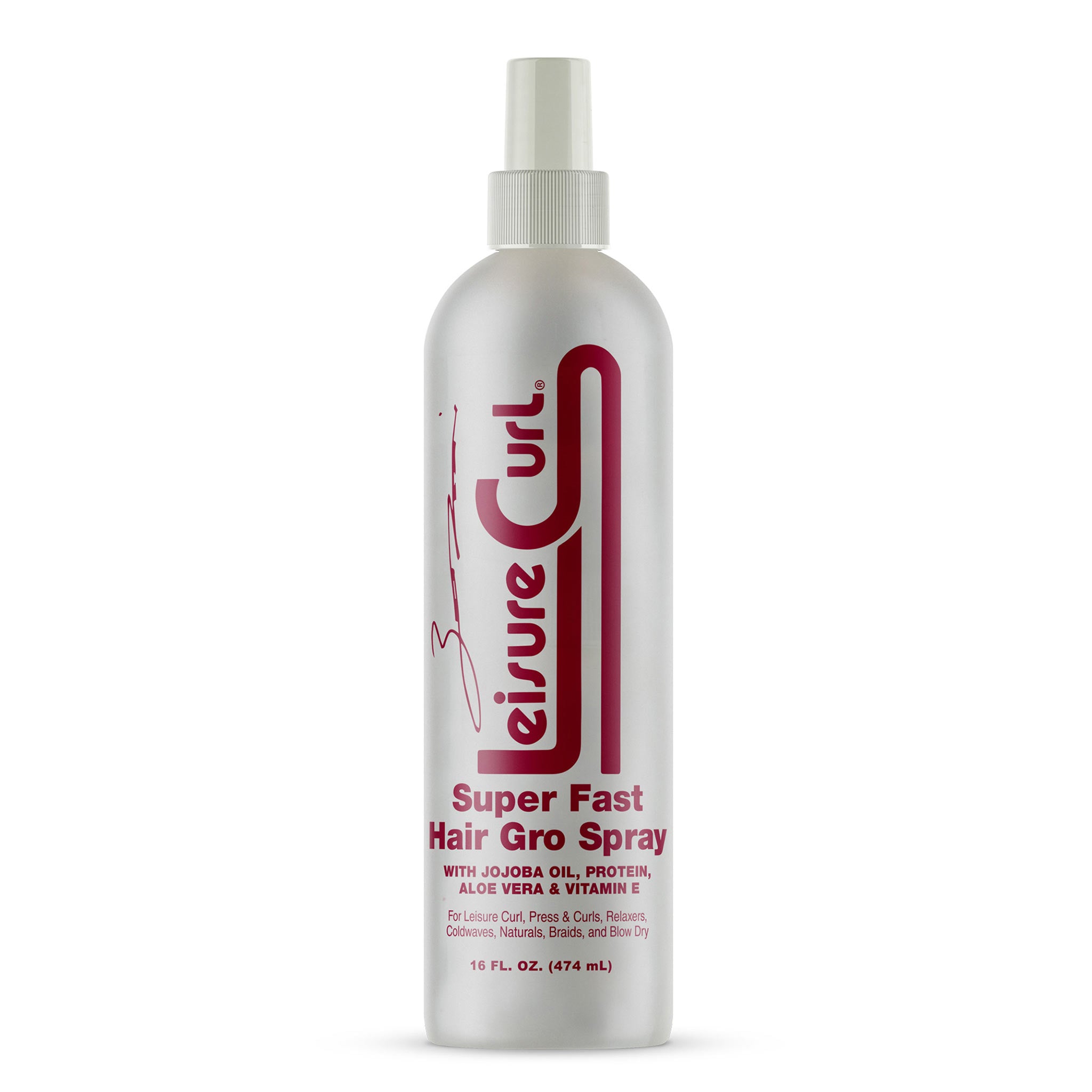 Leisure Curl Super Fast Hair Gro Spray 474ml (It strengthens strands so hair becomes longer and stronger. Jojoba Oil, Aloe Vera and Vitamin E help moisturize hair so it breaks less.)
