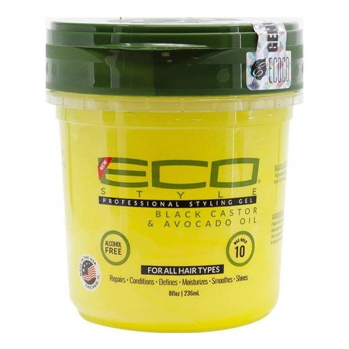 Eco Gel Black Castor And Avocado Oil 236ml