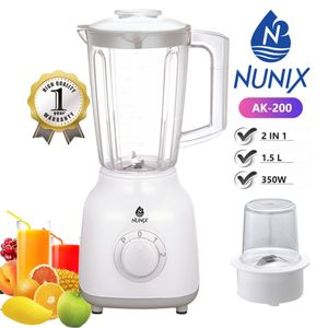 Nunix Blender AK-200 2 In 1 350W Powerful With Grinder Machine 1.5L AK-200  350watts