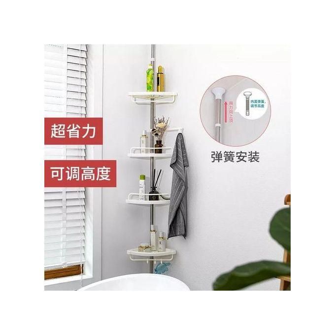 4 Tier Shower Caddy Organizer Sh Corner Bathroom Organizer Shower Corner Stand Floor To Ceiling Tension Pole Shower