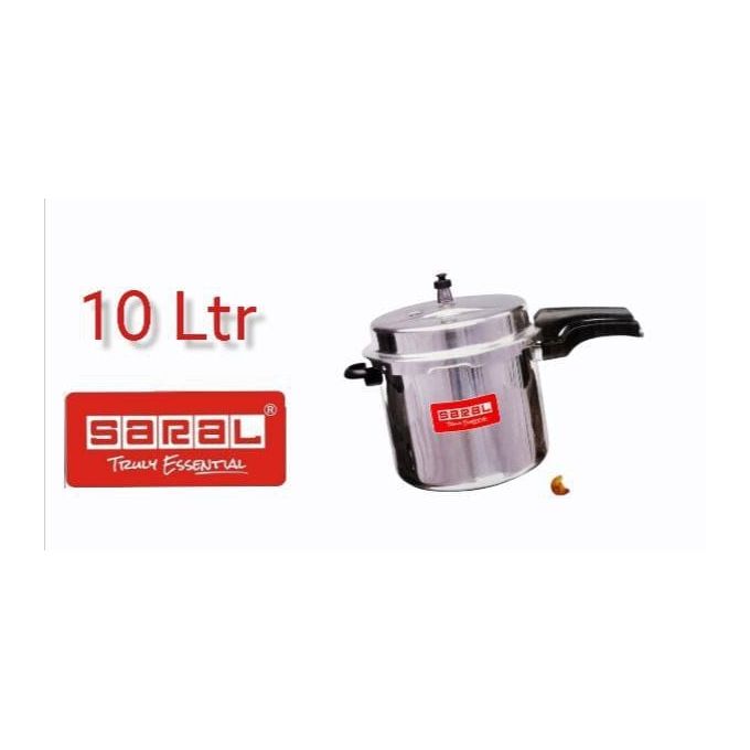 Saral 10L ALUMINIUM EXPLOSION PROOF Pressure Cooker-high Quality
