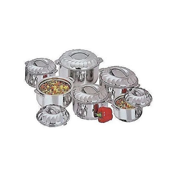 Signature Stainless Steel Premium Insulated Casserole Hotpots-6pcs