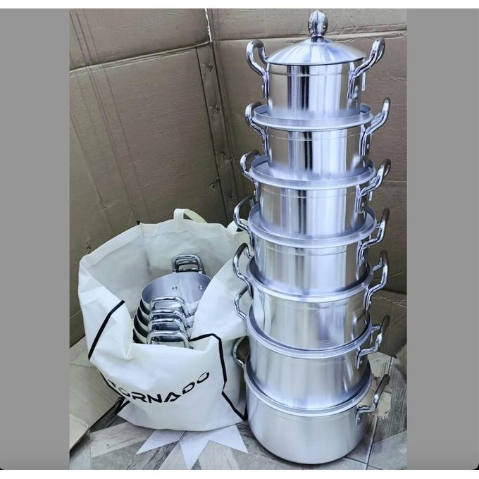 Tornado/TC 14 Pcs Set Aluminum Cooking Pots Large Cookware Sets