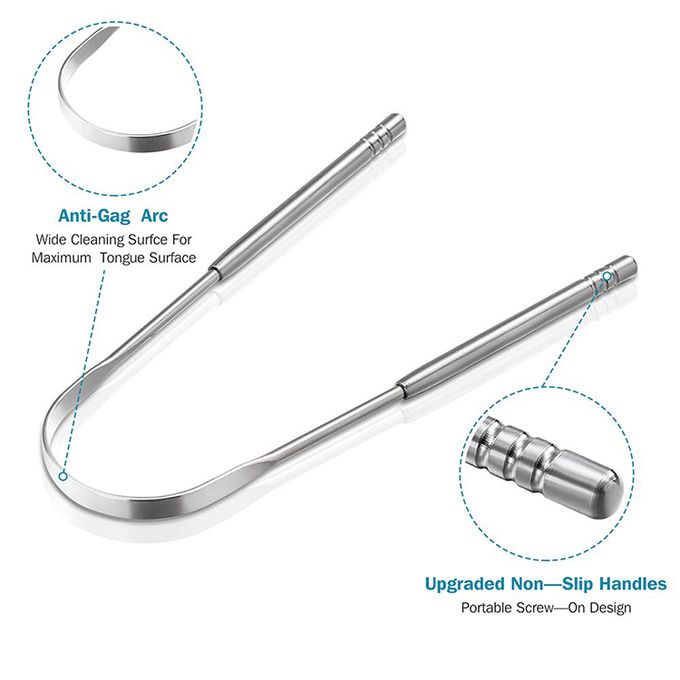 Oral Care , U-Shaped Tongue Scraper, Tongue Cleaner Stainless Steel , with Effective Tongue cleaning capabilities