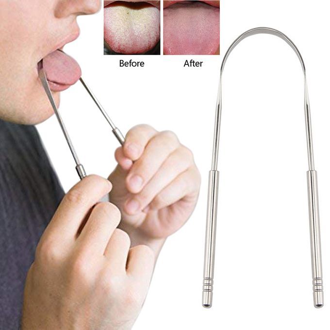 Oral Care , U-Shaped Tongue Scraper, Tongue Cleaner Stainless Steel , with Effective Tongue cleaning capabilities