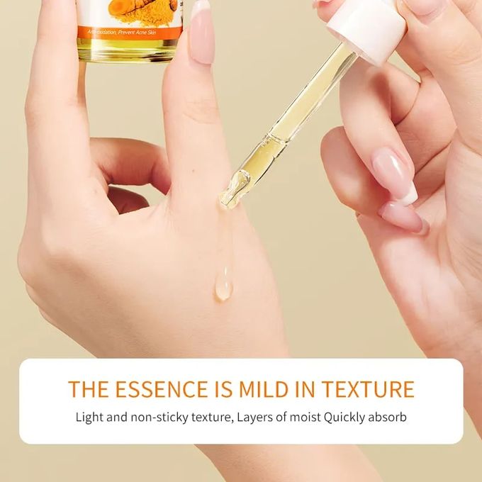 Sadoer Soothing Care, Oil Control Turmeric Serum, Anti Oxidation Acne Removal Tumeric, Effective in Moisturizing Smoothening, Evens Skin Tone, Deep Hydration Akin to Vitamin C in achieving Smooth Skin