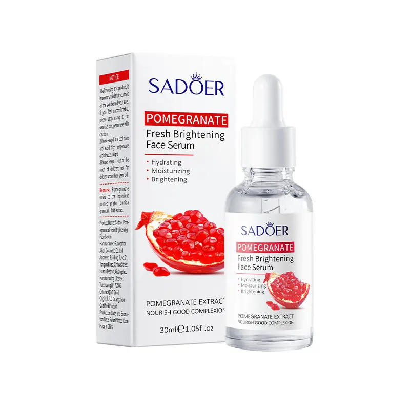 Sadoer 5 Serums Set, Vitamin C Face Serum+ Rose Water + Pomegranate Face Brightening + Snail Collagen Serum + AHA BHA Serum + Moisturizing, Fade Dark Marks, Repair Acne ,  Brightening, Anti Wrinkles
