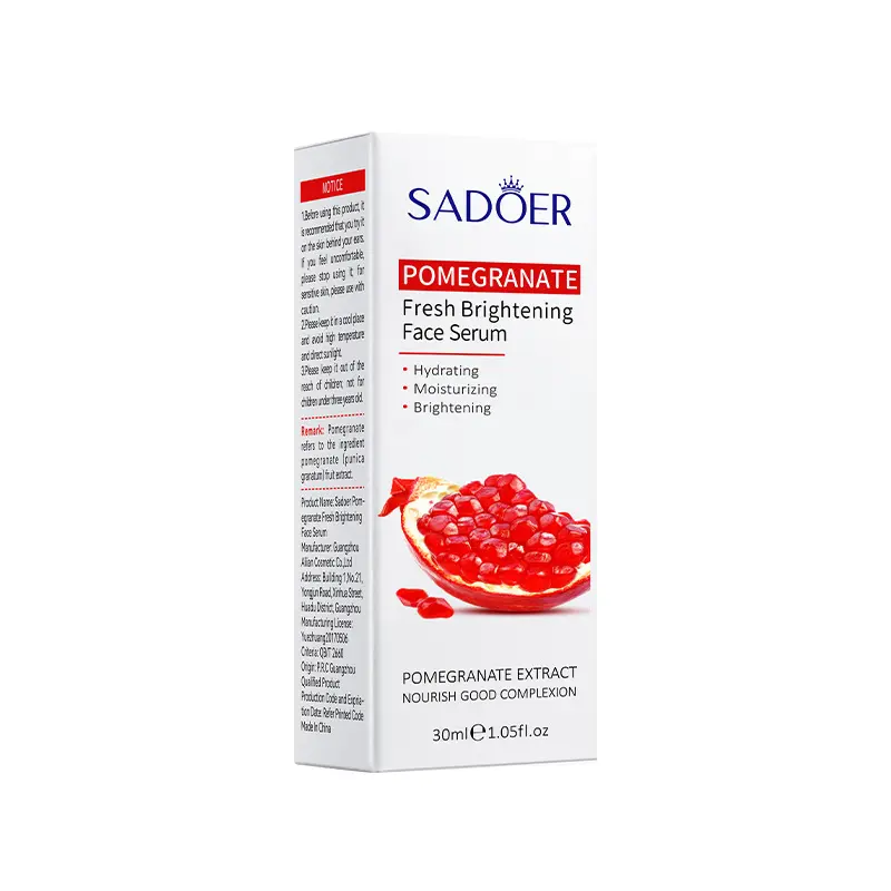Sadoer 5 Serums Set, Vitamin C Face Serum+ Rose Water + Pomegranate Face Brightening + Snail Collagen Serum + AHA BHA Serum + Moisturizing, Fade Dark Marks, Repair Acne ,  Brightening, Anti Wrinkles