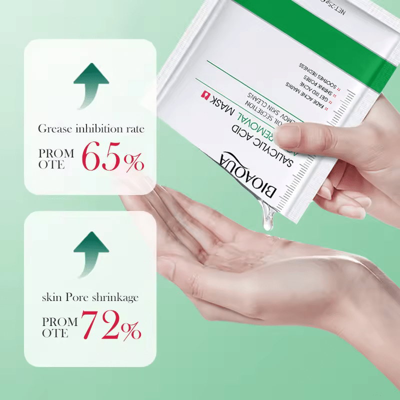 5 Pieces Anti Acnes Set, Oil Control and Acne Removal BIOAQUA Set, Shrinkps Pores, Akin to Vitamin C in Lighten Acne Marks, Sooth Redness, Regulate Oil and Deep Cleansing and Moisturizing