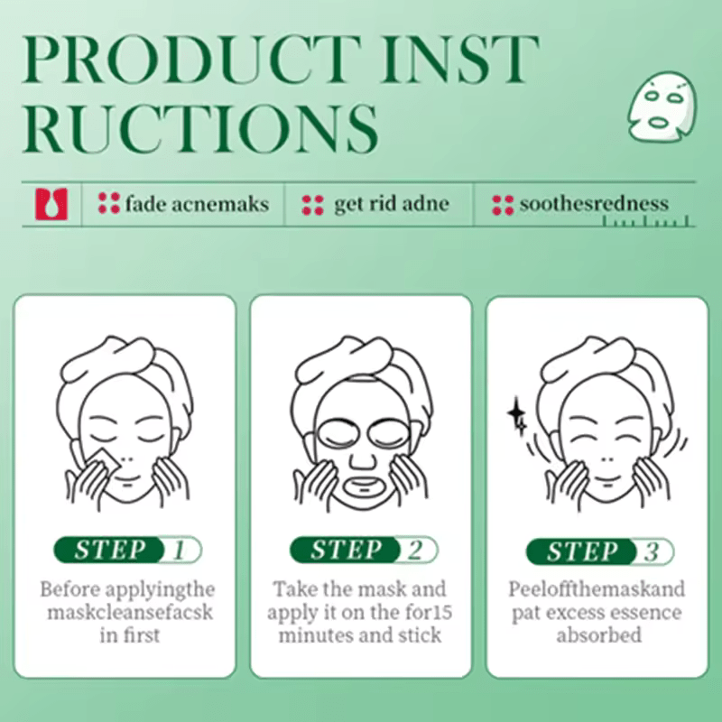 5 Pieces Anti Acnes Set, Oil Control and Acne Removal BIOAQUA Set, Shrinkps Pores, Akin to Vitamin C in Lighten Acne Marks, Sooth Redness, Regulate Oil and Deep Cleansing and Moisturizing