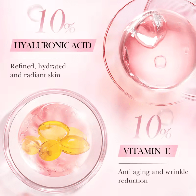 SADOER Facial Serum 4 in 1 Repair and Nourish with Hyaluronic Acid, Nicotinamide, Vitamin C and Vitamin E, High Moisturizing and Brighten Skin Tone, Rejuvenates, Whitens Blemishes and Dark Spots
