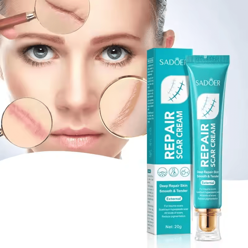 SADOER Scar Removal Cream, Scar Repair Cream, For Deep Repair, Skin Smoothening, Effective on Trauma Scar,  Scald Burn Hyperplastic Scar, Reduce Pigmenta-tion, Repair All Kinds Of Scars