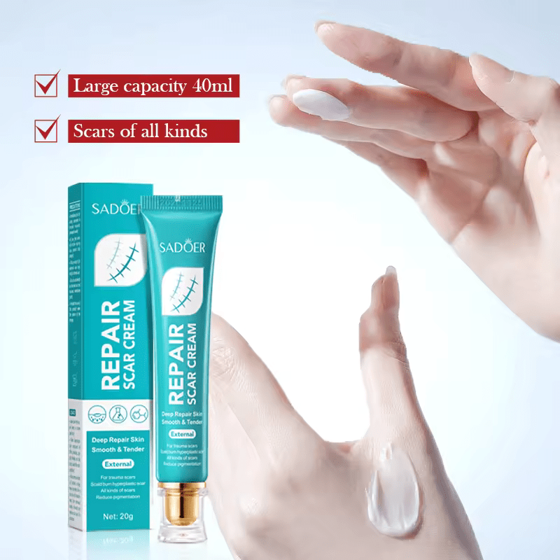 SADOER Scar Removal Cream, Scar Repair Cream, For Deep Repair, Skin Smoothening, Effective on Trauma Scar,  Scald Burn Hyperplastic Scar, Reduce Pigmenta-tion, Repair All Kinds Of Scars