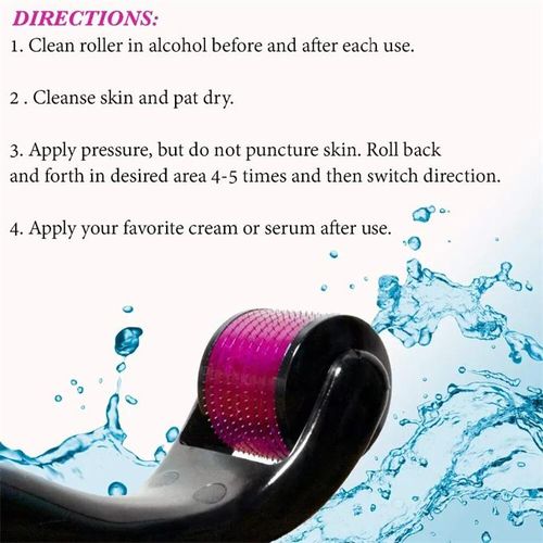 Natural Men's Beard Growth Derma Roller DRS 540 Microneedle Dermaroller Hair Regrowth Anti Hair Loss Treatment 0.5mm