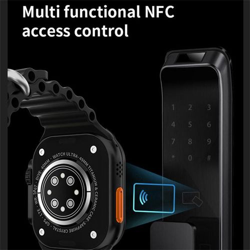 Ladies Black NFC Smart Watch T800 Ultra Bluetooth Function Watch