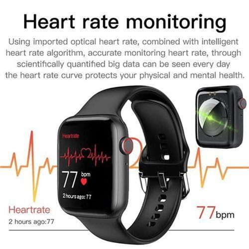 Black Smart Watch X7 Men Ladies Watch For IOS Android