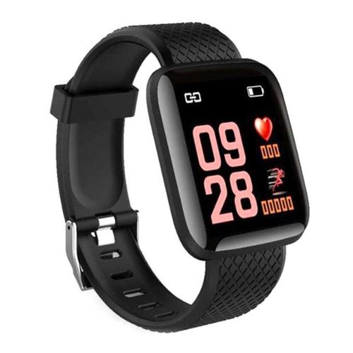 Ladies Black Smart Watch 116plus Bluetooth Waterproof Watch
