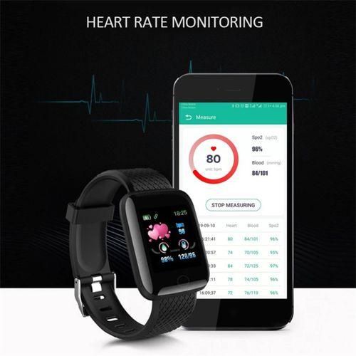 Ladies Black Smart Watch 116plus Bluetooth Waterproof Watch