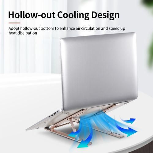 Foldable adjustable stand for laptop pink