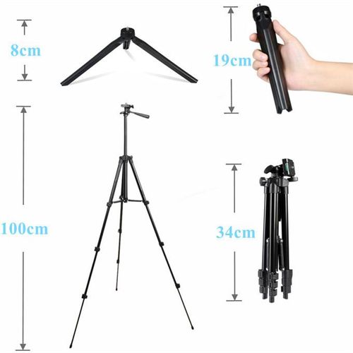 Portable universal retractable selfie stand cell phone holder