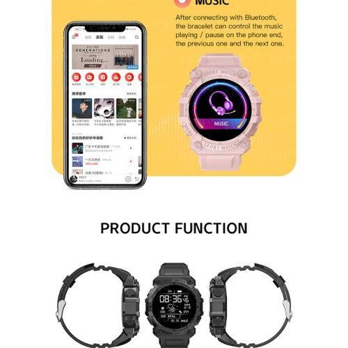FD68 Smart Watch Heart Rate Exercise Touch Screen Watch