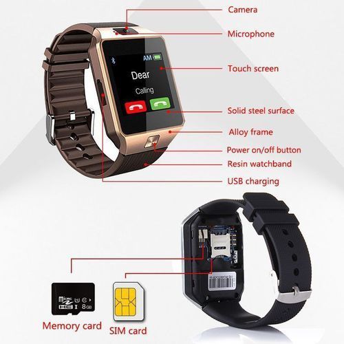 Fashion Smart Watch Camera SIM Card Wrist Watch