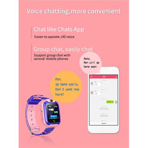 Fashion Children's SmartWatch SimCard Positioning Tracker Waterproof
