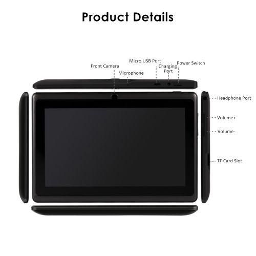 7 Inch Kids Tablet PC With Dual Cameras 8GB QuadCore WiFi