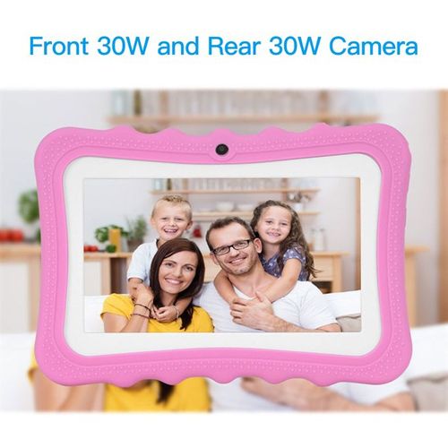 Kids Tablet Andriod 6.0 1GB 8GB And WiFi, 7 Inch Dual Camera Google Play With Learning App For ChildrenPink