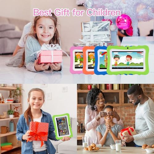 Kids Tablet Andriod 6.0 1GB 8GB And WiFi, 7 Inch Dual Camera Google Play With Learning App For ChildrenPink