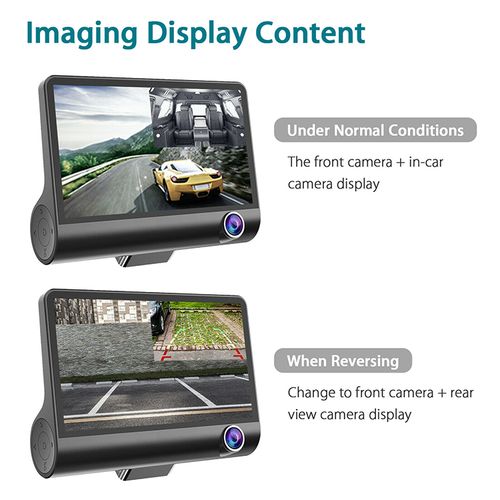 3 In 1 Car Dashboard Camera -Das Cam