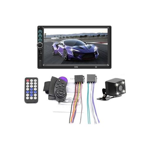 Car Stereo Radio Player, Bluetooth, Touch Screen + Rear Camera