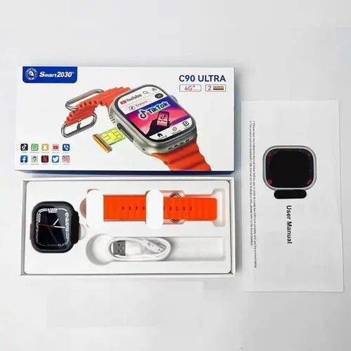 SmartBerry C90 ULTRA 2 Watch Dual Camera 4G SIM with Phone Call, WIFI, GPS, Video, Ultra Smartwatch.