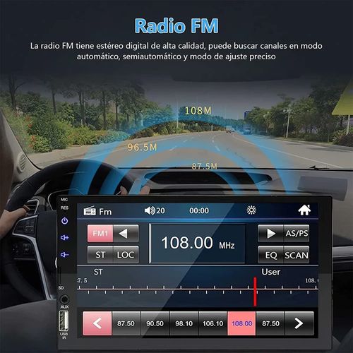 2 Din 7" Touch Screen Car MP5 Player Car Audio Car Stereo FM Radio